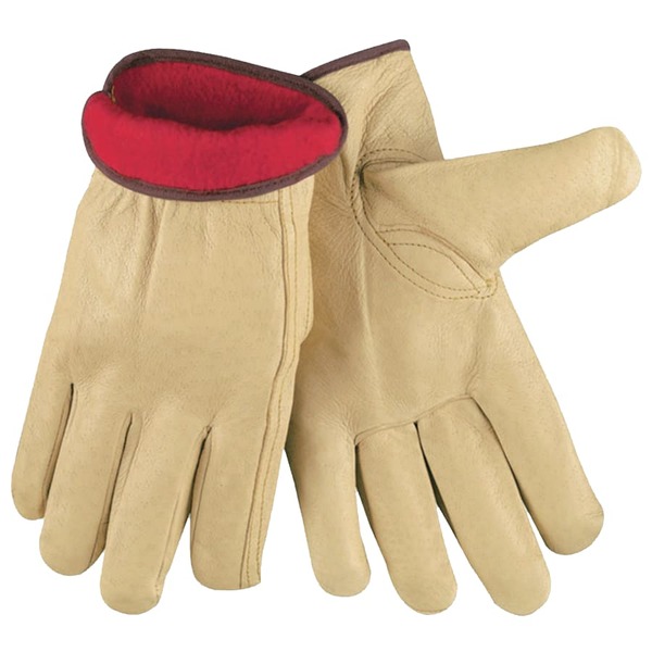 127-3450XL INSULATED DRIVERS GLOVES, PREMIUM GRAIN PIGSKIN, FLEECE LINING - L